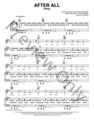 After All piano sheet music cover